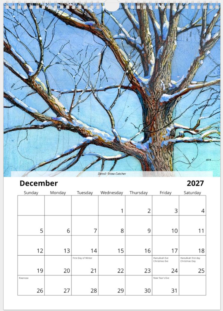 2027 Fine Art Wall Calendar