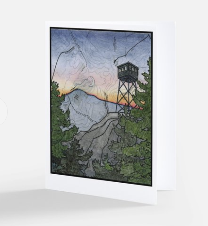 Fire Tower Blank Notecard