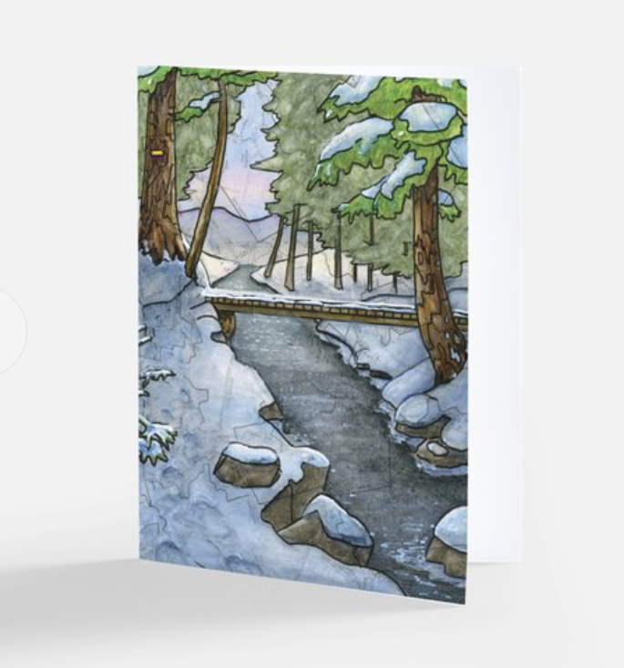 Footbridge Blank Notecard