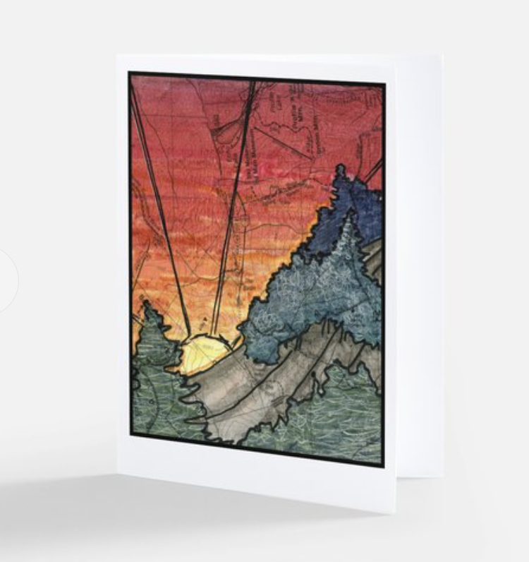 Slopeside Blank Notecard