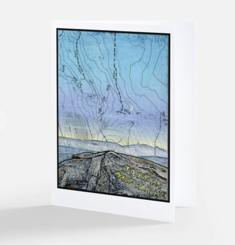 To Rte 124 Blank Notecard