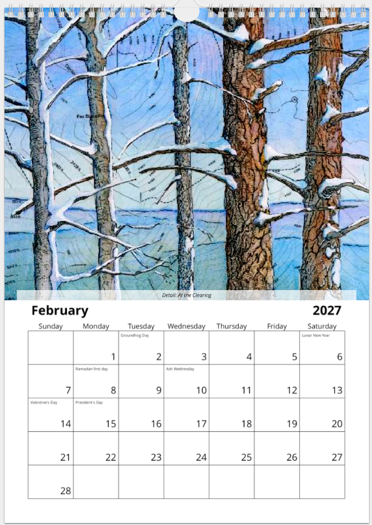 2027 Fine Art Wall Calendar