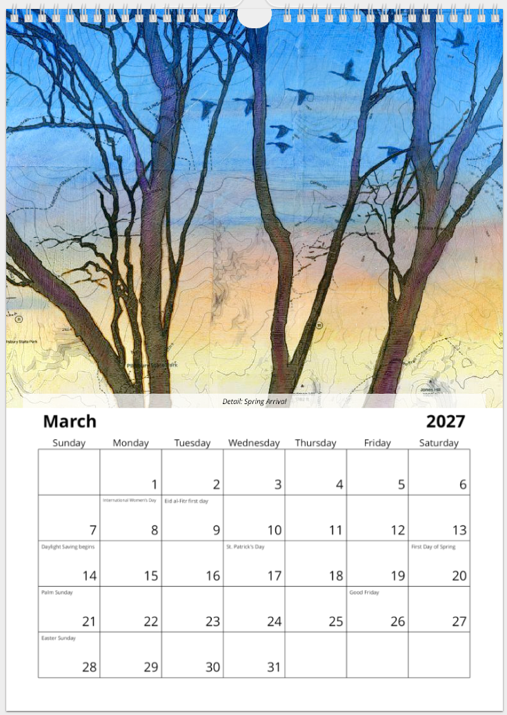 2027 Fine Art Wall Calendar