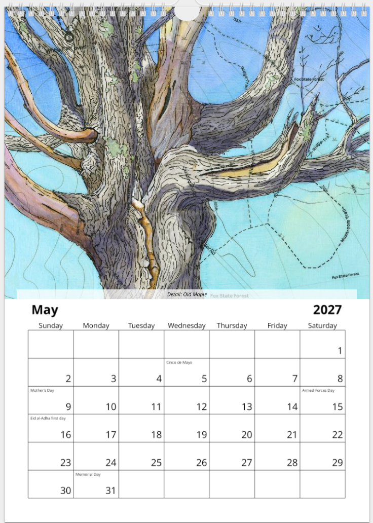 2027 Fine Art Wall Calendar