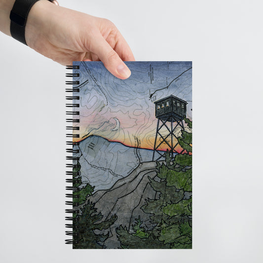 Fire Tower Spiral notebook